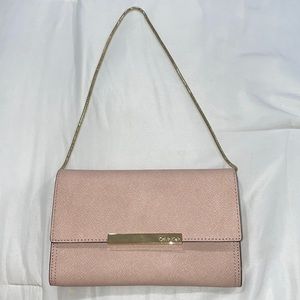 Calvin Klein, nude shoulder/clutch handbag